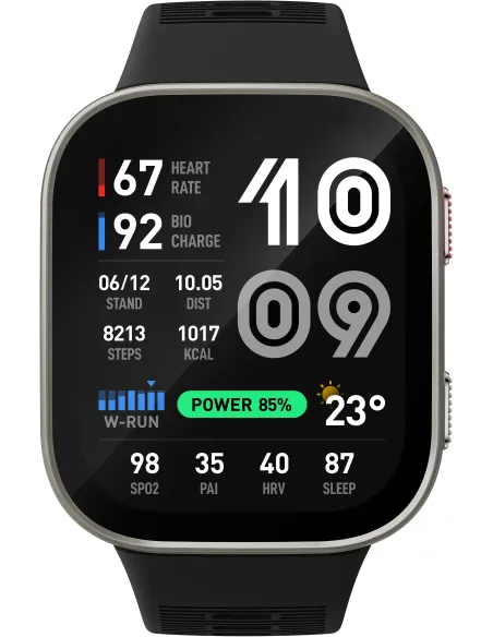 Amazfit Bip Max Negra smartwatch AMOLED 2,07” GPS 5 ATM