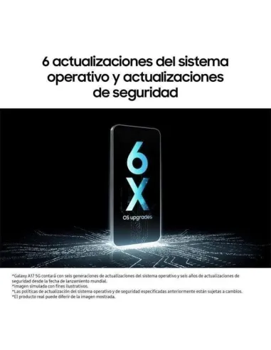 Smartphone Samsung Galaxy A17 5G 8GB 256GB 6.7" Negro