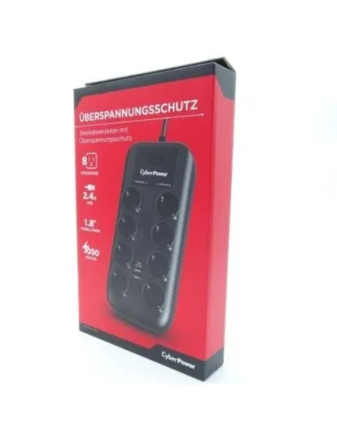 CyberPower P0820SUF0-DE regleta 8 Schuko 1050J USB