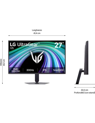 Monitor LG UltraGear 27G523B-B 27" FHD 200 Hz IPS VRR