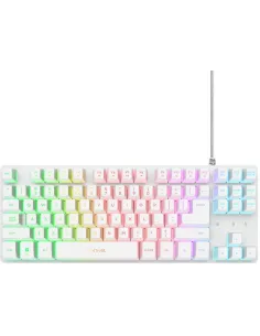 Trust GXT 833W Thado TKL Blanco Teclado de Membrana RGB con Layout ES-1411727