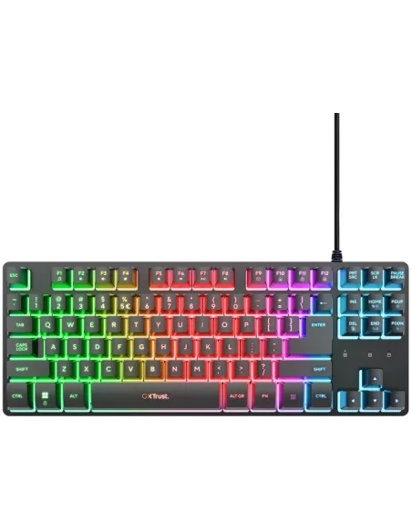 Trust GXT 833W Thado TKL Negro Teclado de Membrana RGB con Layout ES
