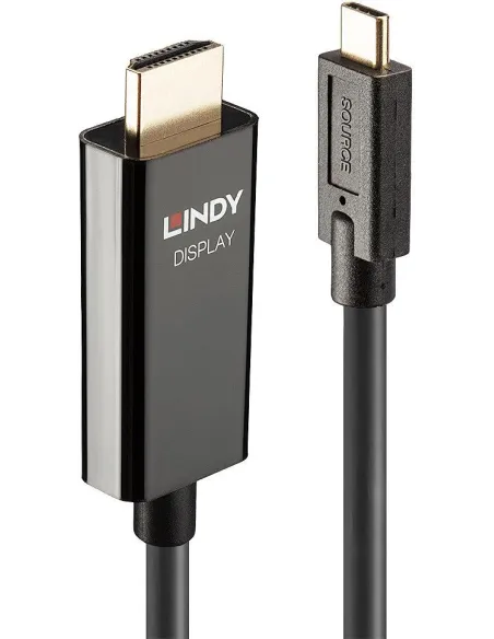 Lindy 43315 Cable Adaptador USB-C a HDMI 4K 5 M