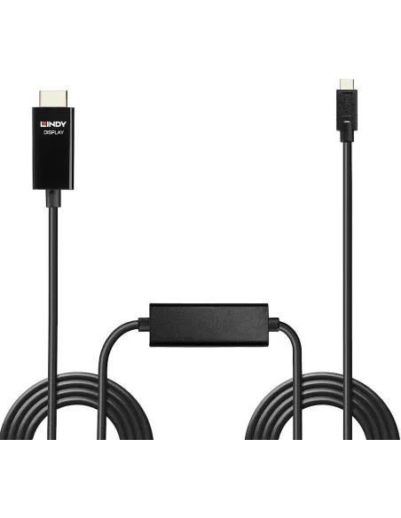 Lindy 43315 USB-C a HDMI 5 m 4K60 HDR activo PC Pro