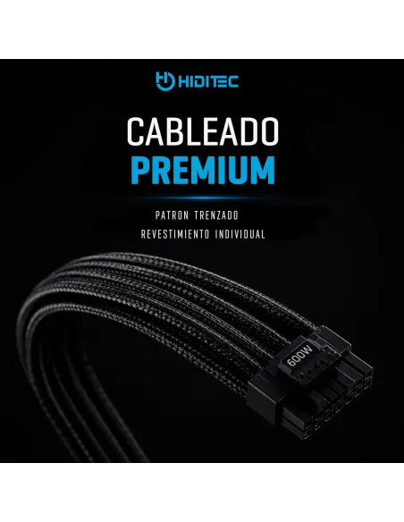Hiditec BZ550 v2 550W: fuente ATX Bronze DC/DC PCIe