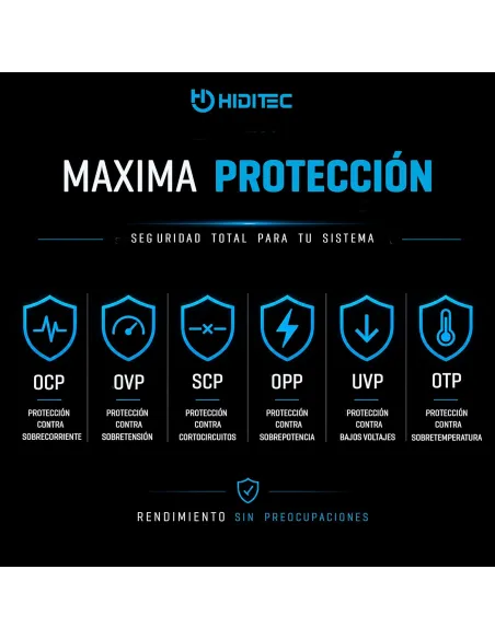Hiditec BZ650 v2: fuente ATX 650W Bronze DC/DC PCIe