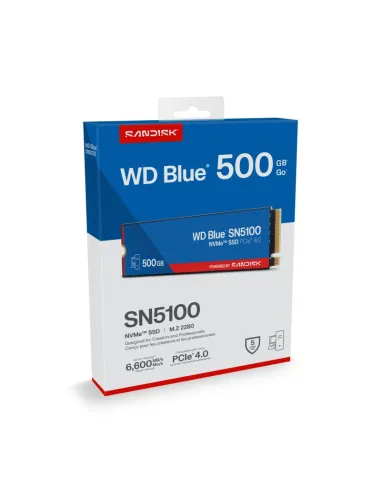 WD Blue SN5100 500GB: disco duro SSD NVMe Gen4 encriptado