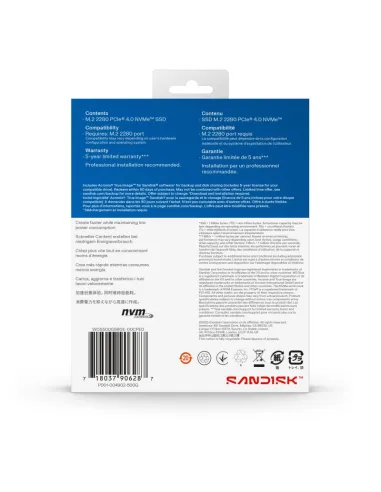 WD Blue SN5100 500GB: disco duro SSD NVMe Gen4 encriptado