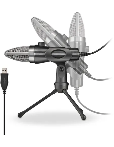 NGS MS120USB Micrófono USB con soporte de Trípode