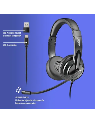 Auriculares Estéreo NGS VOX605 USB-C con control de volumen