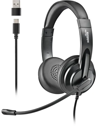NGS VOX605 USB-C Auriculares Estéreo Control Volumen y Adaptador USB