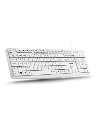 NGS Heritage: teclado USB blanco con 12 teclas multimedia