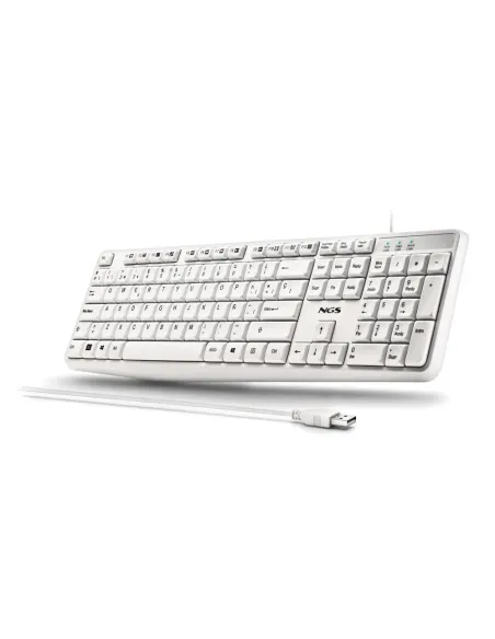 NGS Heritage Teclado USB-A Con 12 Teclas Multimedia