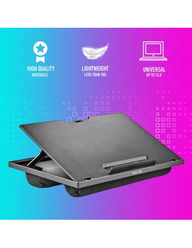 NGS LAPNEST Soporte para Portátil hasta 15.6" Negro