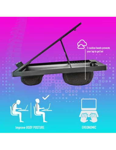 NGS LAPNEST Soporte para Portátil hasta 15.6" Negro