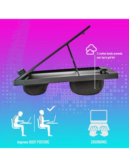 NGS LAPNEST Soporte para Portátil hasta 15.6" Negro