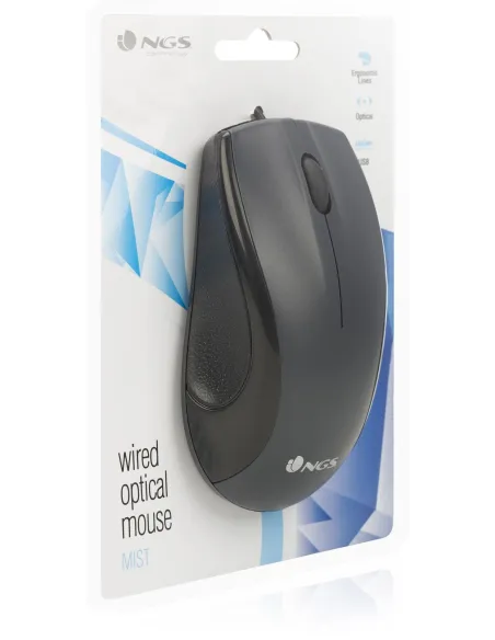NGS MIST Ratón 1000DPI Negro