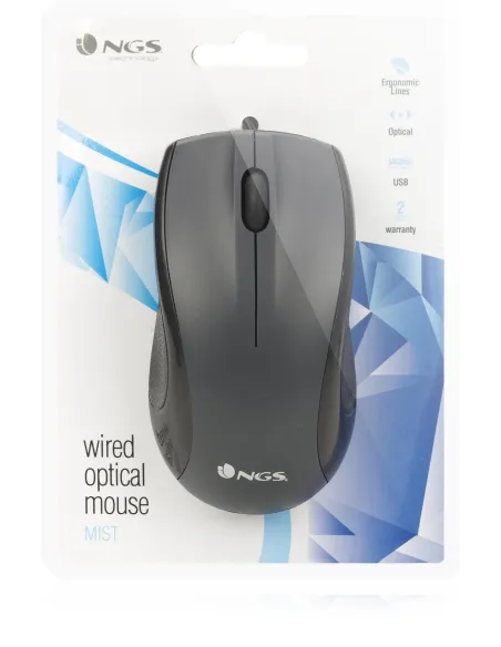 NGS MIST Ratón 1000DPI Negro
