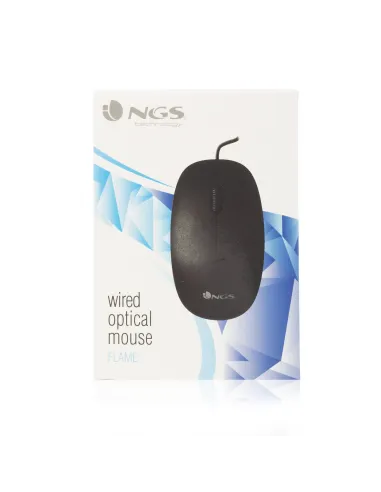 NGS FLAME Ratón 1000 DPI Negro