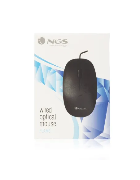 NGS FLAME Ratón 1000 DPI Negro