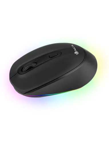 NGS SMOG-RB Ratón Wireless Ambidiestro RGB Multidispositivo 2400 DPI Negro