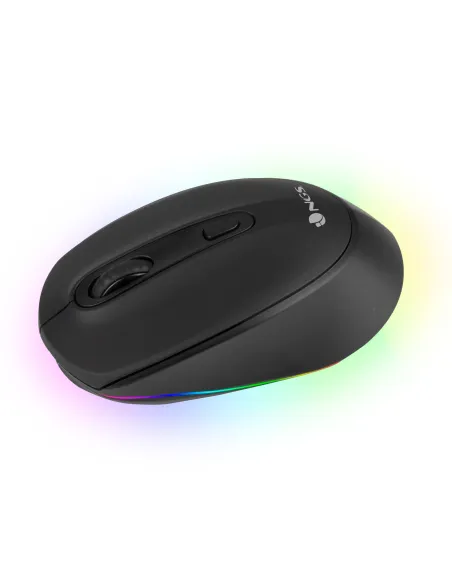 NGS SMOG-RB Ratón Wireless Ambidiestro RGB Multidispositivo 2400 DPI Negro