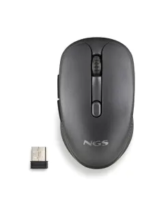 NGS Evojot Ratón Inalámbrico Recargable USB-A Negro-1411261