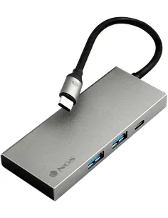 NGS WONDERDOCKPRO4 Hub USB-C a 4 Puertos USB-A/USB-C/HDMI Gris-1411241