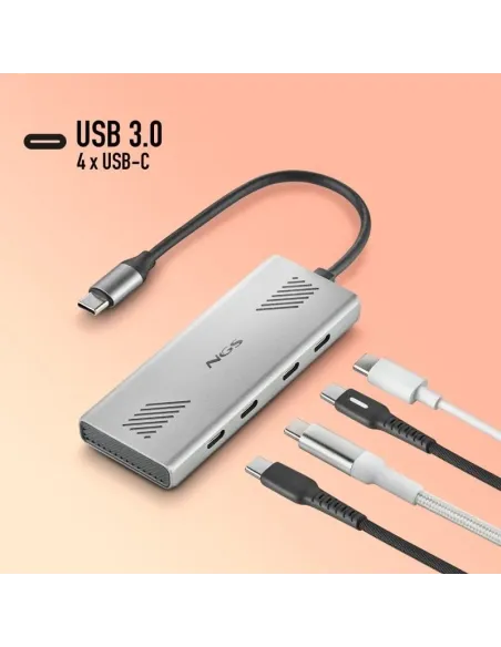 HUB multipuerto USB-C 3.2 Gen 1 4 en 1 NGS Wonder4-C