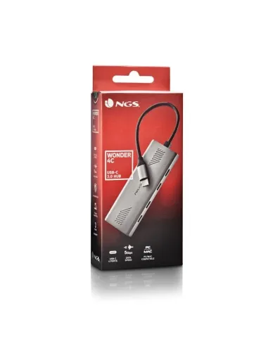 HUB multipuerto USB-C 3.2 Gen 1 4 en 1 NGS Wonder4-C