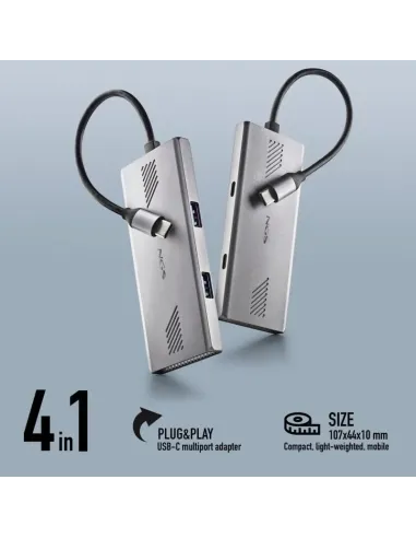 HUB NGS WONDER DUO-C con 4 puertos USB 3.2 Gen 1 y compacto