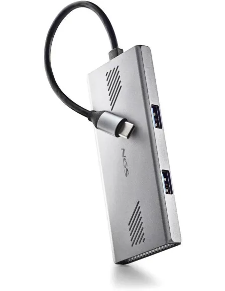 NGS WONDERDUO-C HUB USB-C 3.0 a 2x USB-C 2x USB-A 5Gbps Aluminio