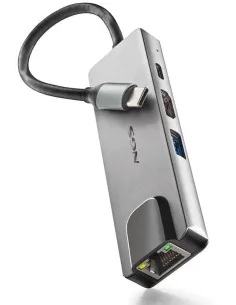 NGS Wonderdock Supra Adaptador HUB USB-C a 1x USB 3.0/1x USB-C PD 100W/1x HDMI 4K/1x RJ-45-1411238