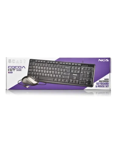 NGS Cocoa Kit V2 teclado y ratón con 12 teclas multimedia