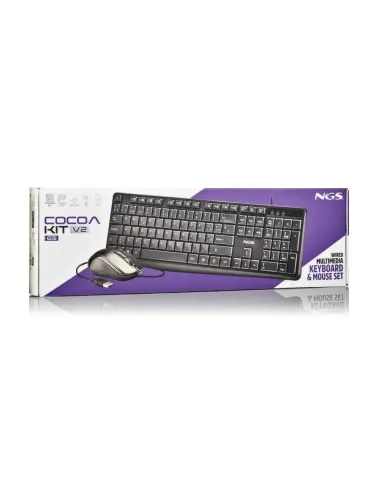 NGS Cocoa Kit V2 teclado y ratón con 12 teclas multimedia