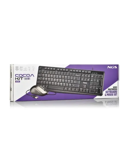 NGS Cocoa Kit V2 teclado y ratón con 12 teclas multimedia