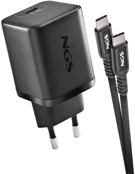 Cargador de pared NGS BUD 65W-H GaN 65 W con 8 conectores