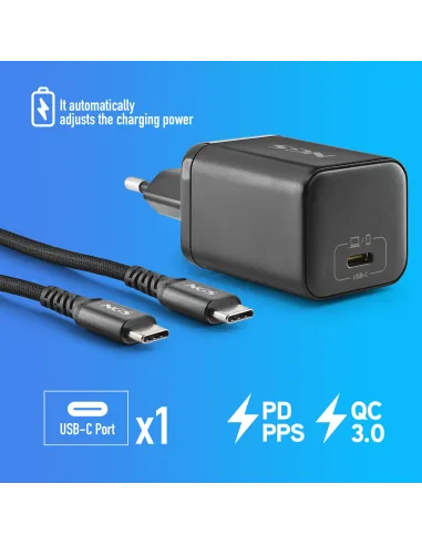 Cargador de pared NGS BUD 65W-H GaN 65 W con 8 conectores