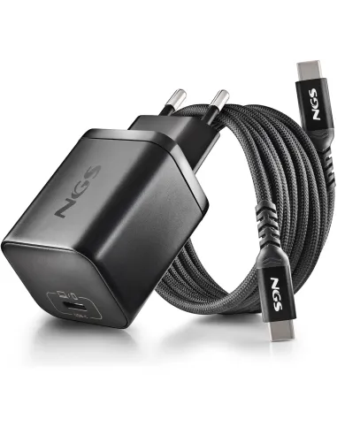 NGS BUD 65W-H GaN USB-C 8 conectores DC 1,5 m Compatible HP
