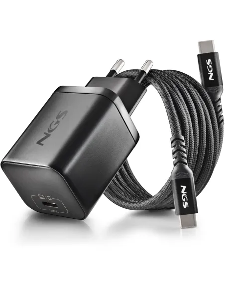NGS BUD 65W-H GaN USB-C 8 conectores DC 1,5 m Compatible HP