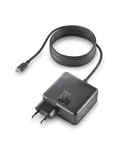 Cargador GaN NGS BUD 100W Negro para portátil y móvil