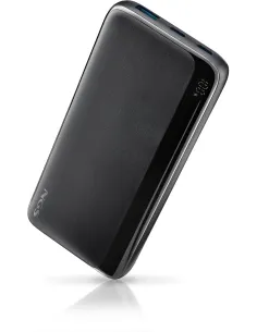 NGS Quiz 10 Negro PowerBank 10000 mAh 22,5 W carga rápida LED ultrafina-1411210
