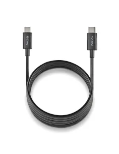 NGS ZYRO 60W-1BLACK Cable de Carga Rápida 480 Mbps 60W  USB 2.0 USB-C a USB-C 1 M Negro-1411205