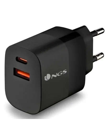 NGS BUD 33W Cargador USB-A/USB-C Negro