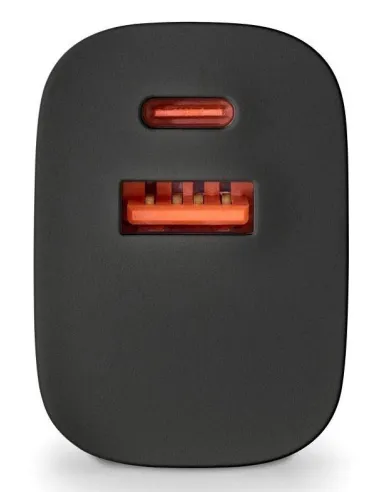 NGS BUD 33W Cargador USB-A/USB-C Negro