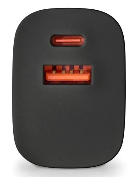 NGS BUD 33W Cargador USB-A/USB-C Negro
