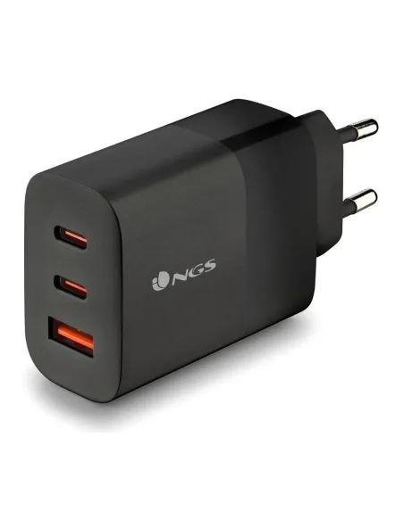 NGS BUD 65W Cargador USB-C/USB-A Negro