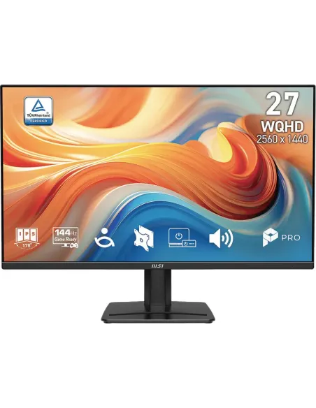 MSI PRO MP275Q E14 Negro 27" Wide Quad HD 144Hz IPS FreeSync HDR Altavoces