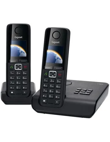 Gigaset Essential 300 DUO Negro Teléfono fijo inalámbrico DECT con 2 terminales