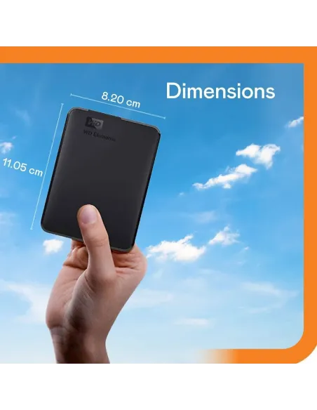 Western Digital Elements Portable 4 TB USB-C 3.0 Negro HDD